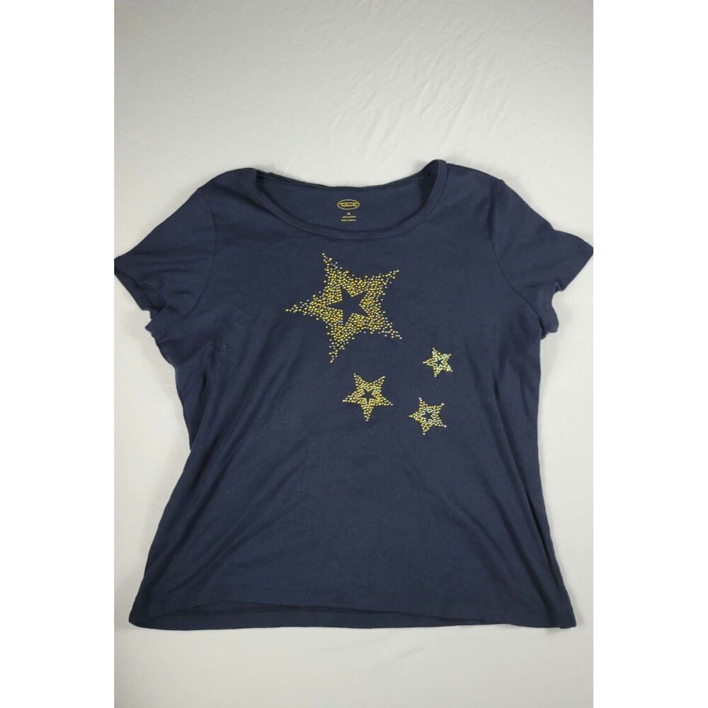 Talboto XL Cotton Blue T shirt With Star on front